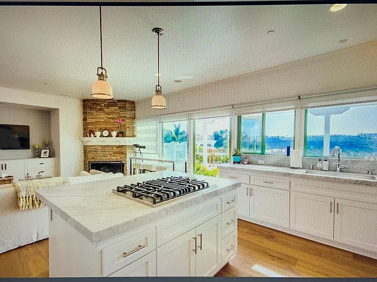 kitchen with family room