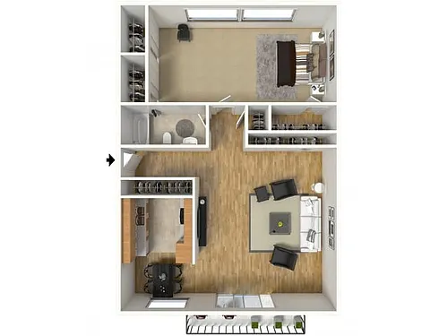 Floor plan One Bedroom