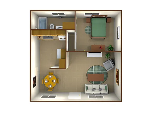 Floor plan One Bedroom