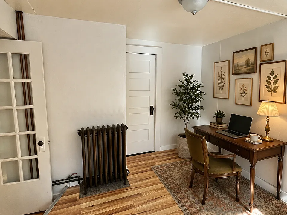Entry Room staged. Would make a great office, sitting room, etc