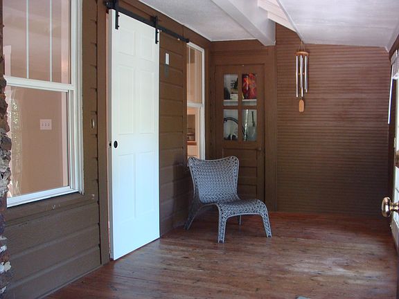 Barn door to living room