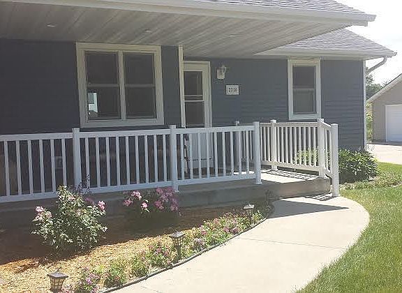 Covered front porch Germann Ct