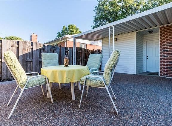 Large patio out back.