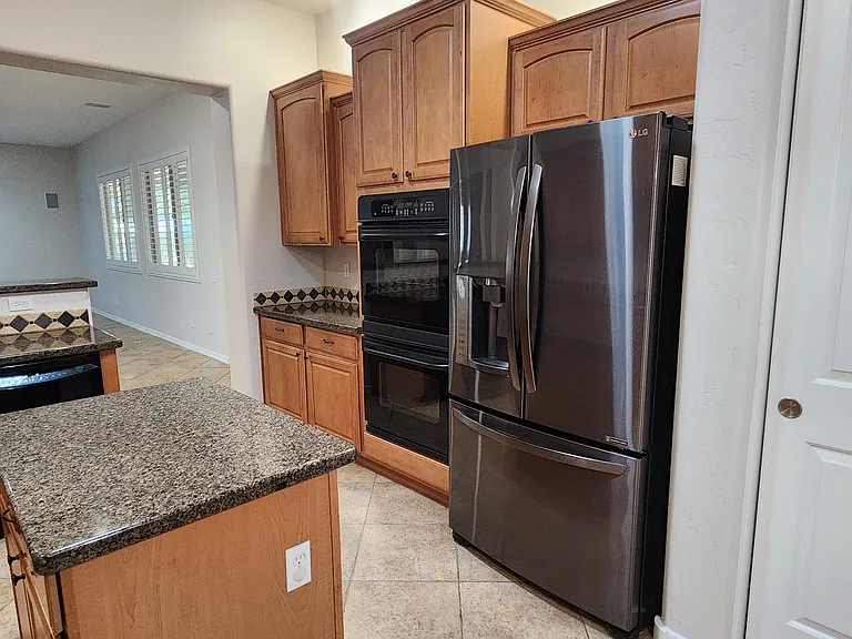 Double ovens and french door refrigerator