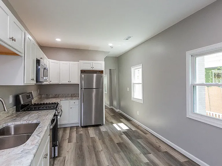 Kitchen looking towards front of house