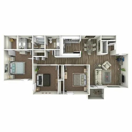 Floor plan 3B-G-Mid-P