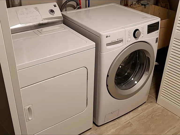 New front loading washer.