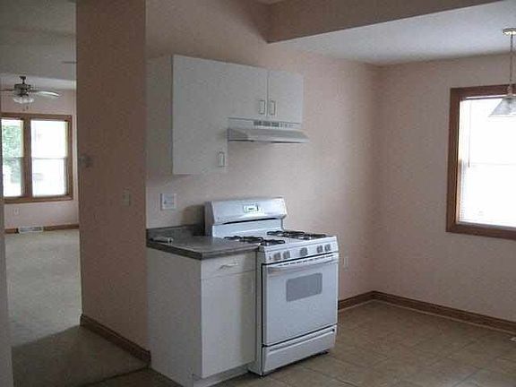 kitchen and table area