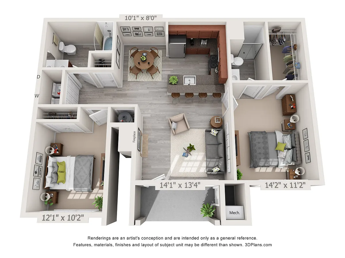 Floor plan The Ellington