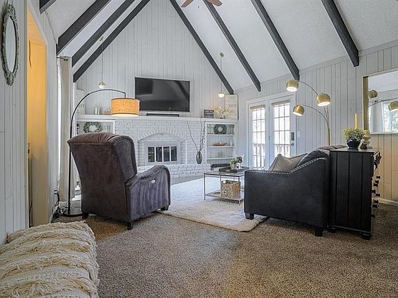 French doors leading out to a deck