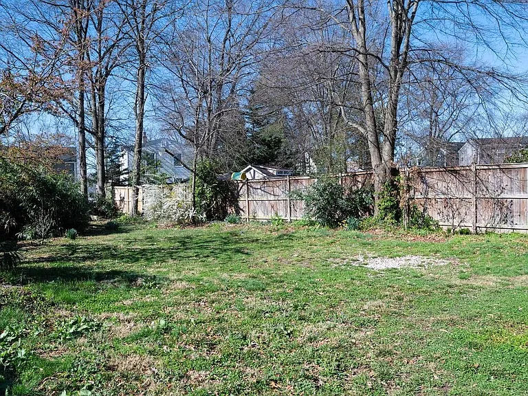 Large backyard