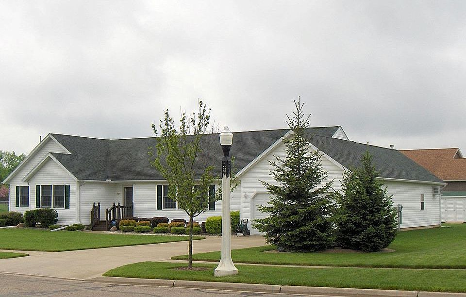 Front/Side View of Home