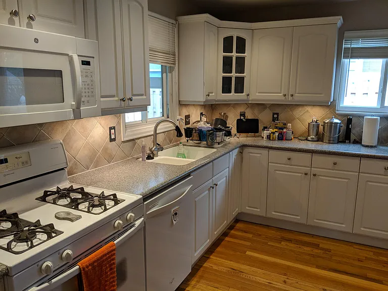 Kitchen with recessed and under cabinet lighting