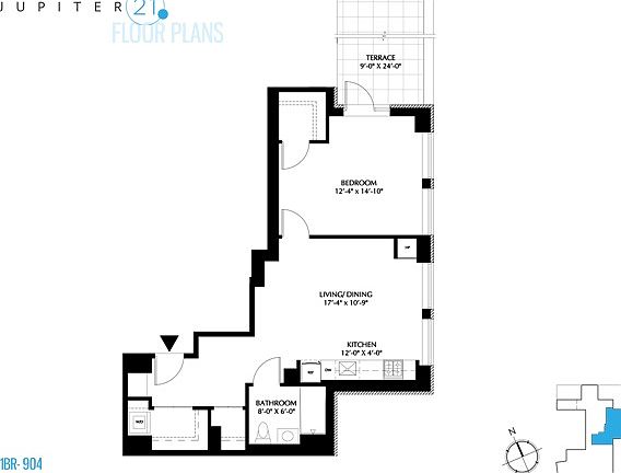 2nd image of 21 E 1st St APT 904