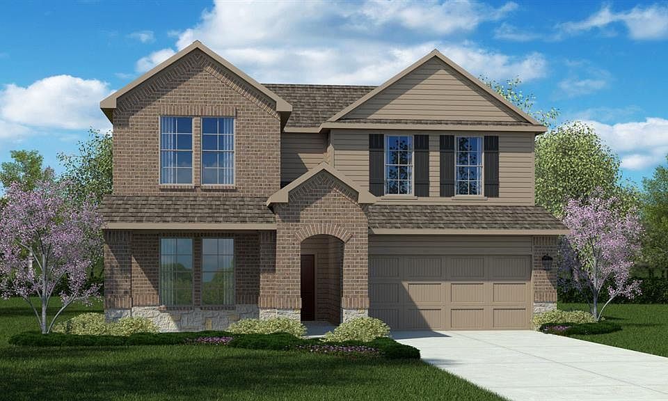 Front Elevation - D.R. Horton''s OwlFloorplan Elevation C - All Home and community information, including pricing, included features, terms, availability and amenities, are subject to change at any time without notice or obligation. All Drawings, pictures, photographs, video, square footages, floor plans, elevations, features, colors and sizes are approximate for illustration purposes only and will vary from the homes as built.