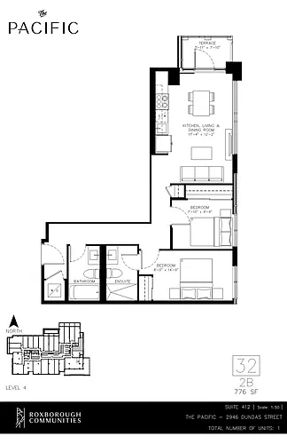 Floor plan 2 bedroom 2 bath 2 Bed 2 Bath 5