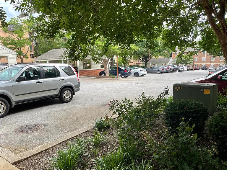 Gated parking lot