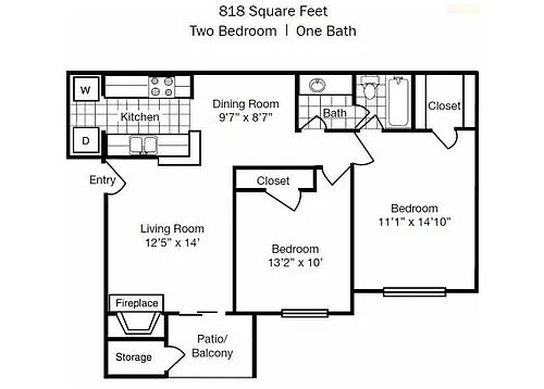 Floor plan D - Bristol