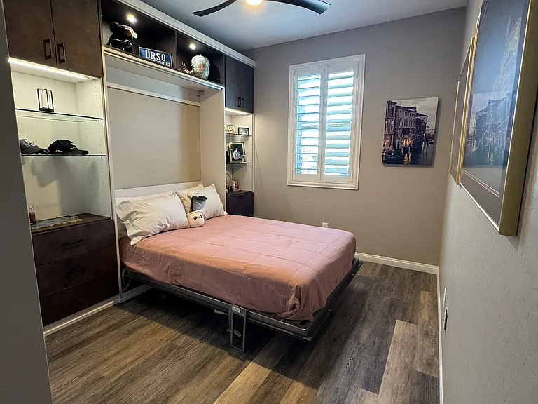 Third bedroom with Murphy bed.