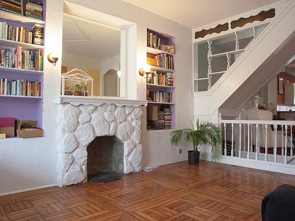 Walking inside, living room