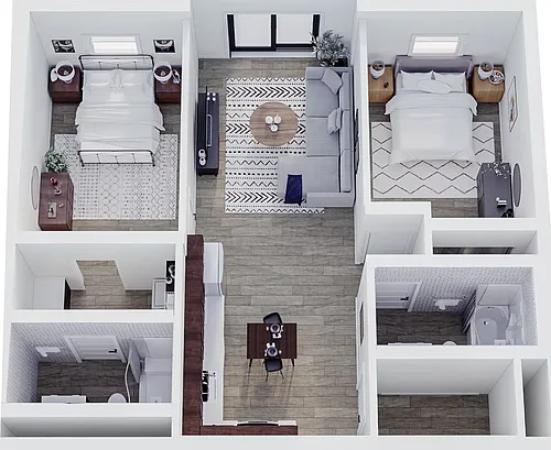 Floor plan Corner Unit-A