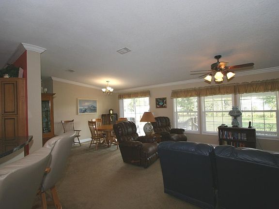 Living, Dining and glimpse of Kitchen