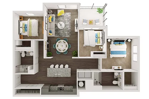 Floor plan 3 bedroom
