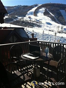 from your balcony