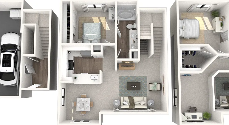 2x2 B4 TH floor plan Konrad