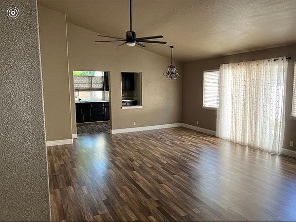 Living room with dining area.
