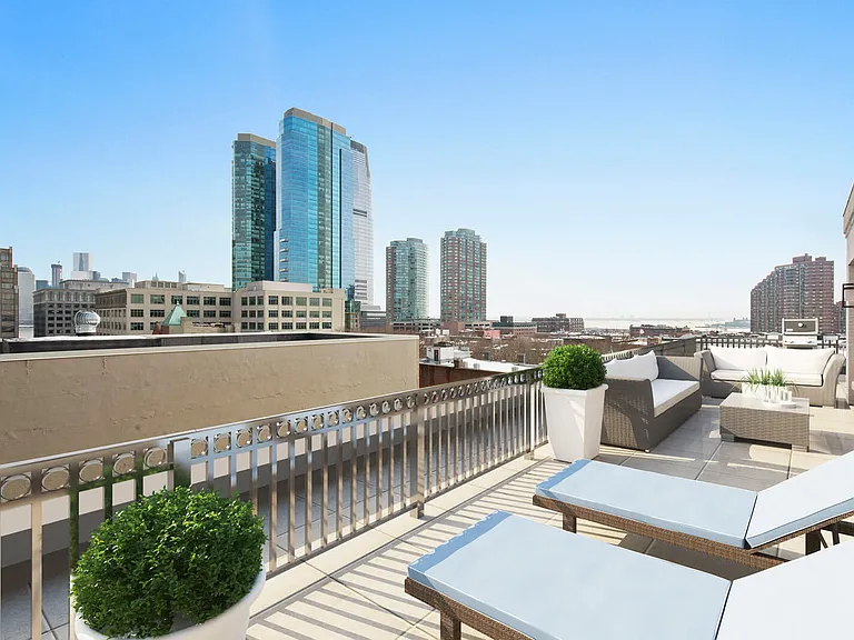 Select homes have expansive private terraces