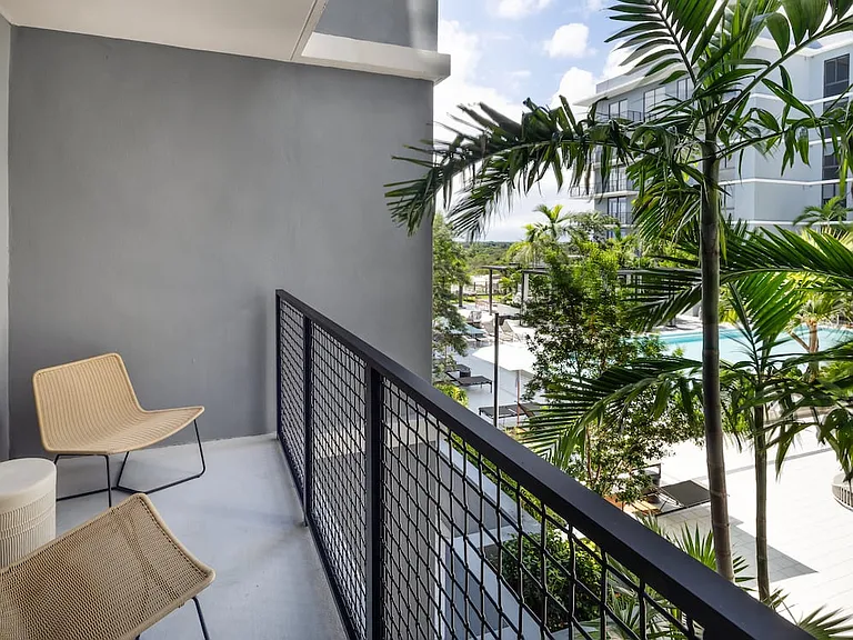 Private balcony or patio (select apartments)