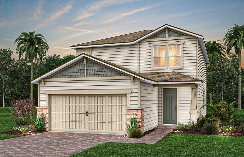 Craftsman with Stone Elevation C2 with Stone