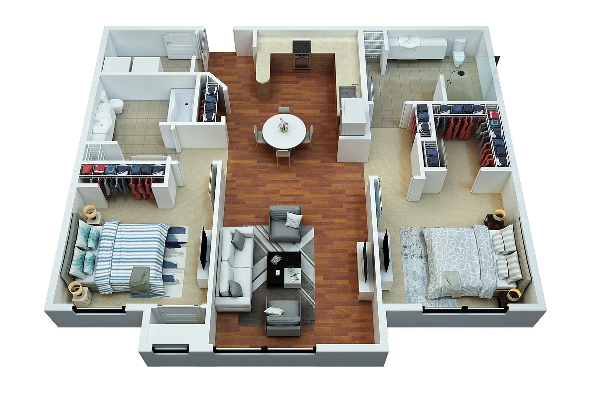 Floor plan 2 Bedroom