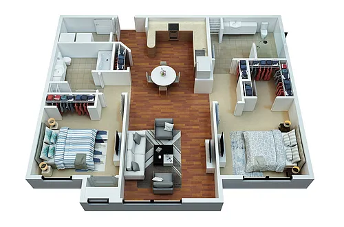 Floor plan 2 Bedroom