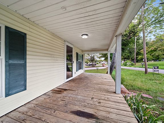 Porch perfect for sitting.