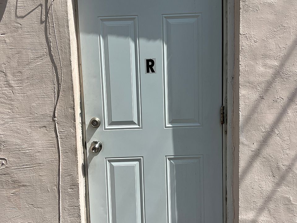 The front door of the rear side