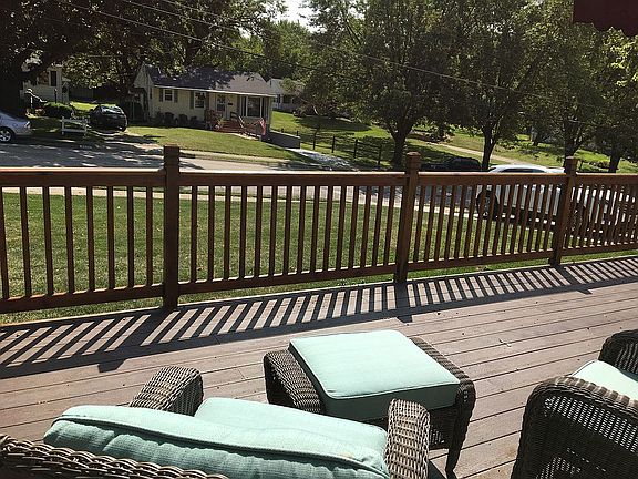 View to front yard from deck