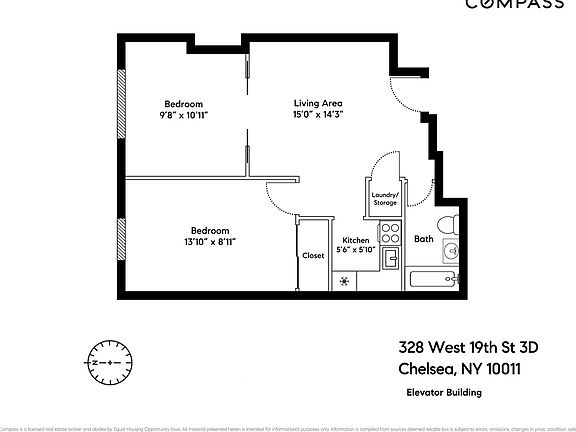 2nd image of 328 W 19th St APT 3D