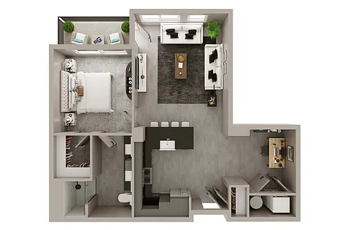 Floor plan A4a + Den