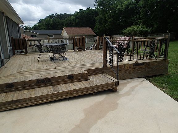 Main level of Rear Deck 