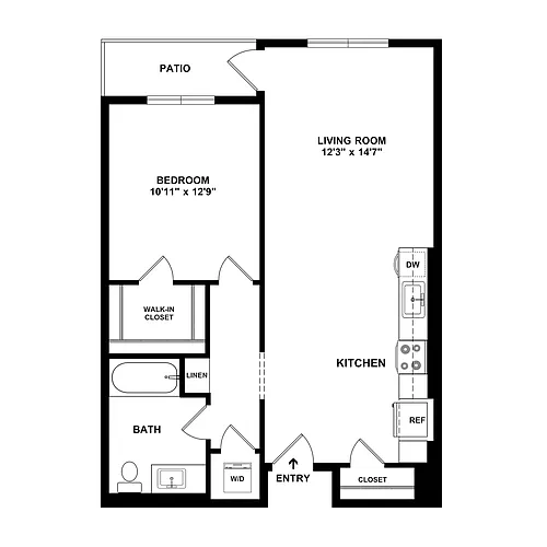 Floor plan 1B