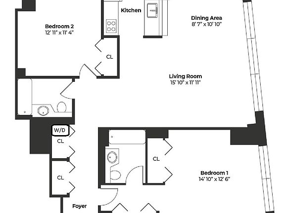 2nd image of 88 Greenwich St APT 609
