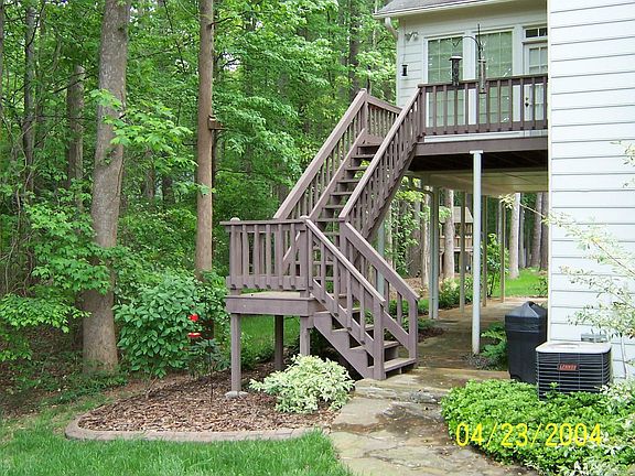 Back Yard Near Steps to Deck