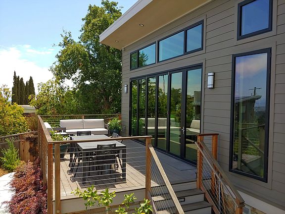front entry and deck