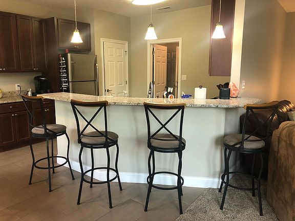 Kitchen with bar top. Open concept!