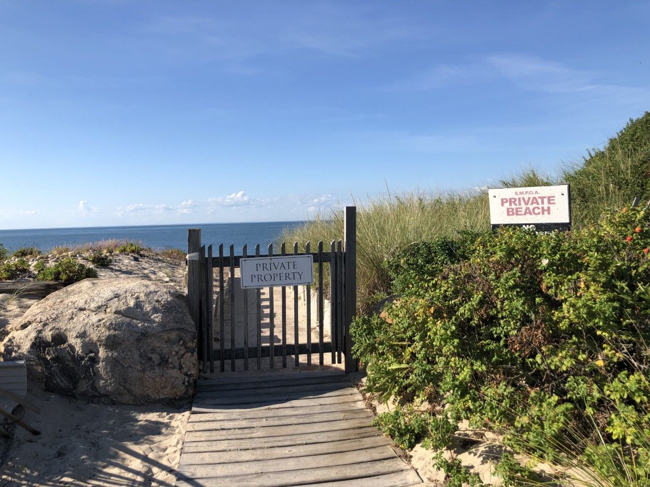 Private beach access