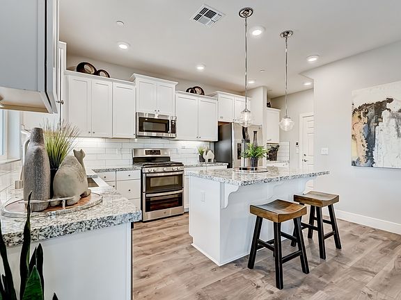Kitchen with ample cabinet space