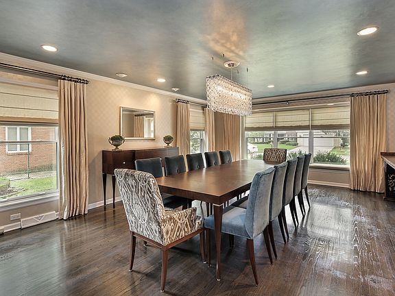 Oversized Dining Room easily seats 12.