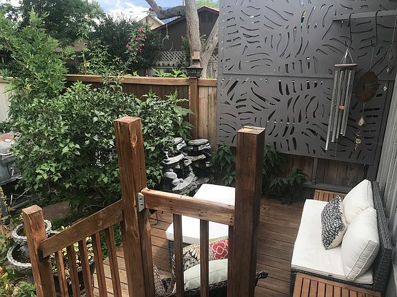 Lower backyard patio sitting and meditation area